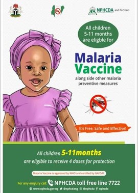 malaria vaccine sample